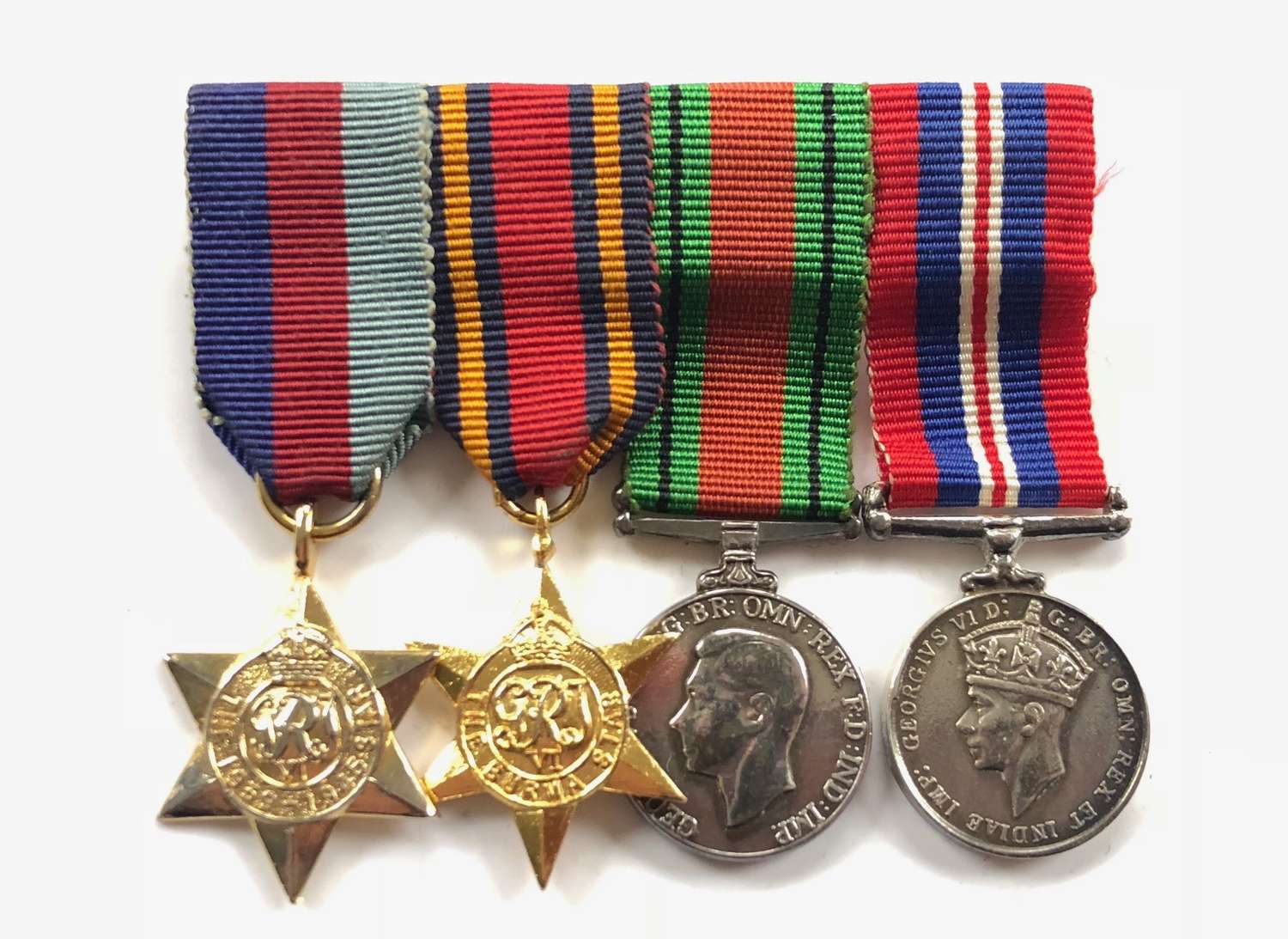 WW2 Burma Star Miniature Medal Group.
