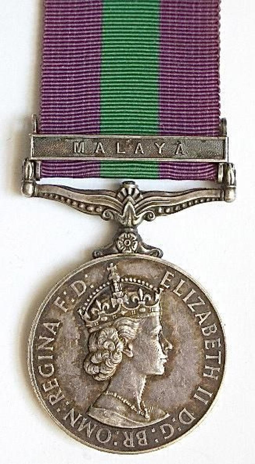 Royal Army Service Corps General Service Medal Malaya Clasp.
