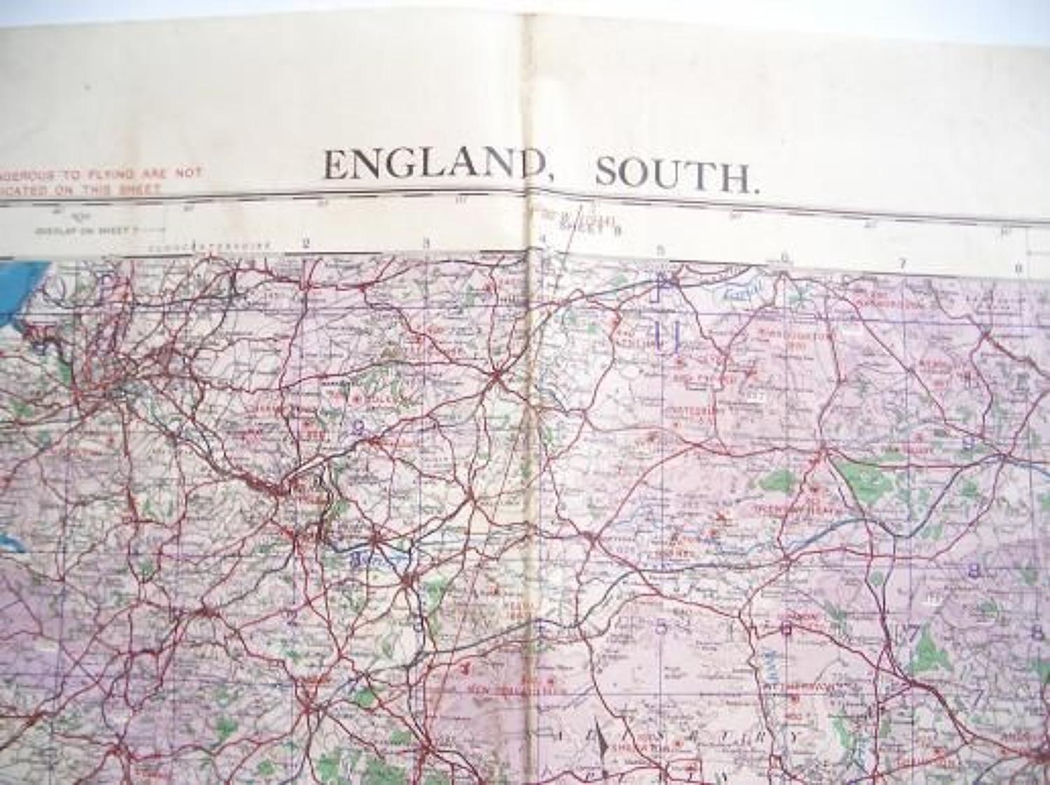 WW2 1943 Military Map of South England.