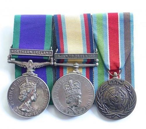Royal Highland Fusiliers Campaign Service Medal, Gulf War Group of Thr