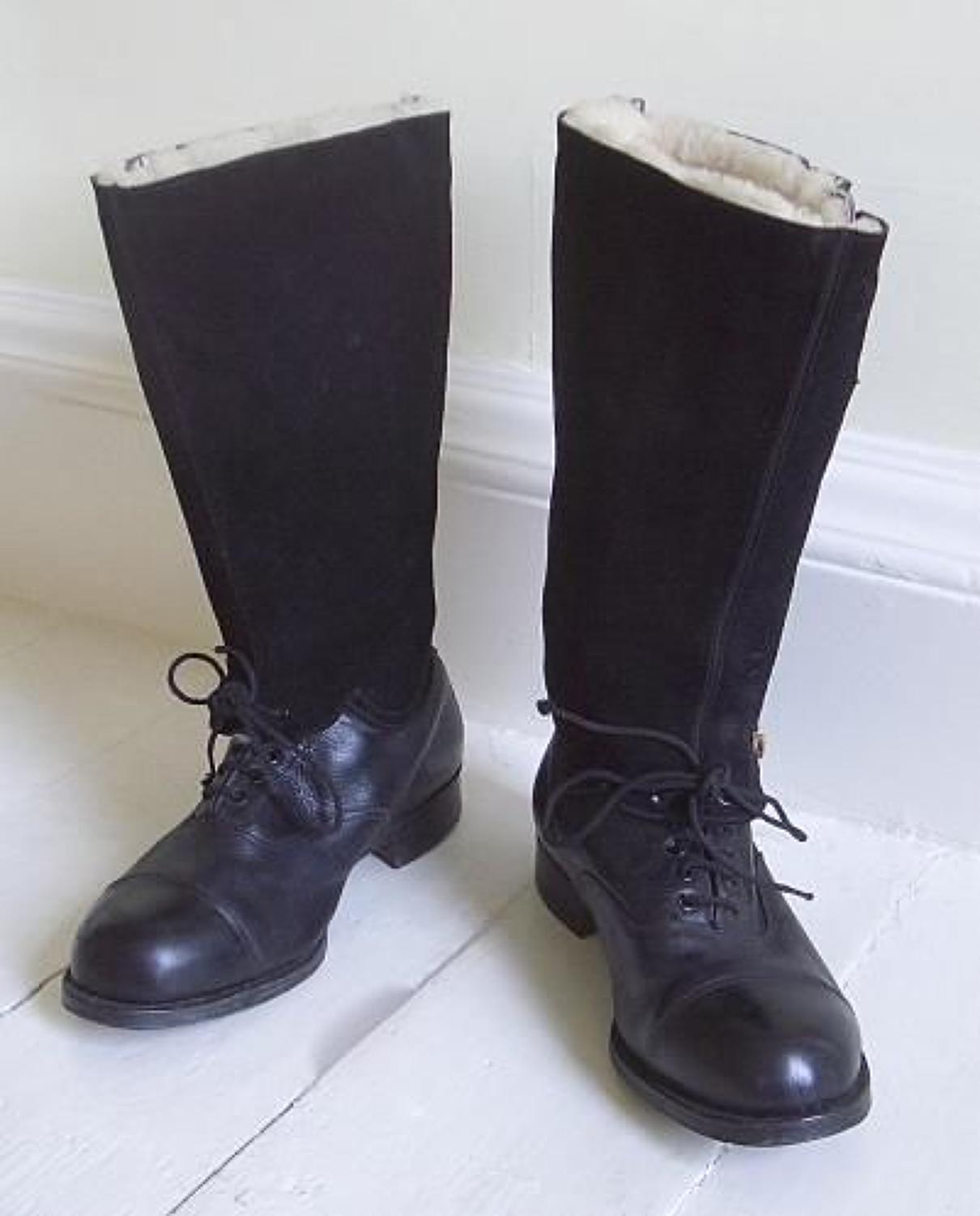 WW2 RAF 1943 Escape Pattern Aircrew Flying Boots