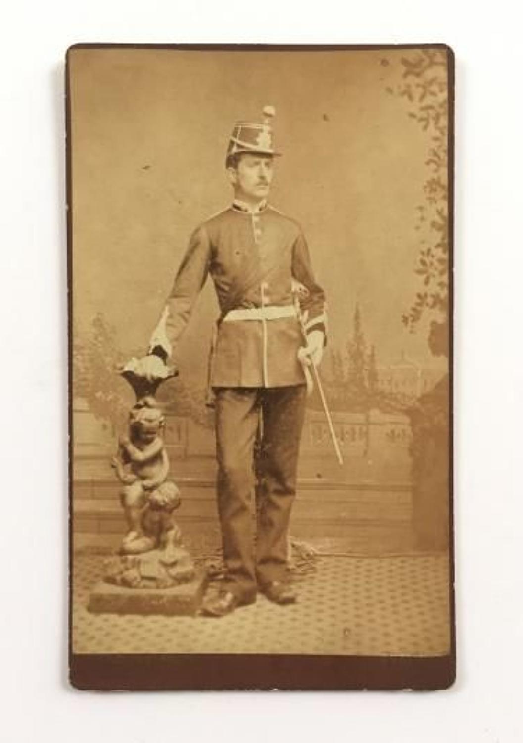 Victorian Irish Regiment Officer Carte-de-Visite.