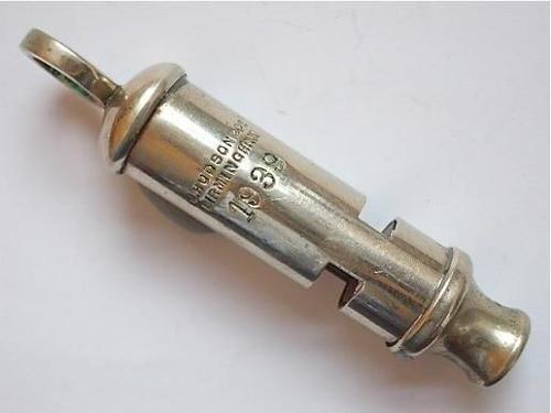 WW2 Battle of France Period 1939 British Officer's Whistle.