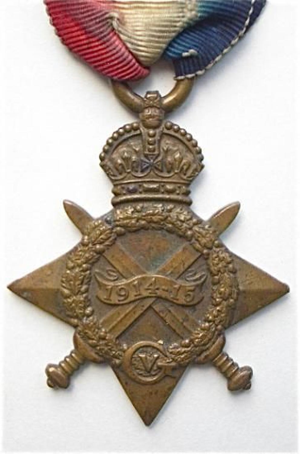 WW1 Army Service Corps Officer RAF 1914/15 Star.