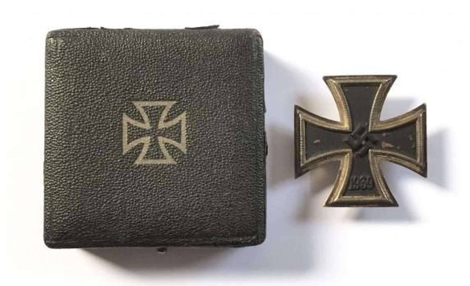 German Third Reich WW2 Cased 1939 Iron Cross 1st Class by C.F. Zimmerm