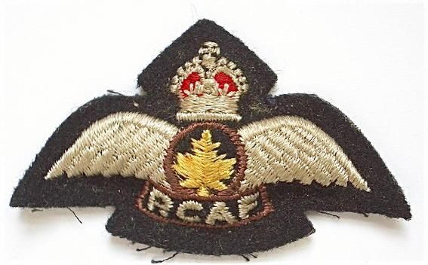 RCAF Canadian  1948-1953 Pilots Wings, for NATO Pilots.