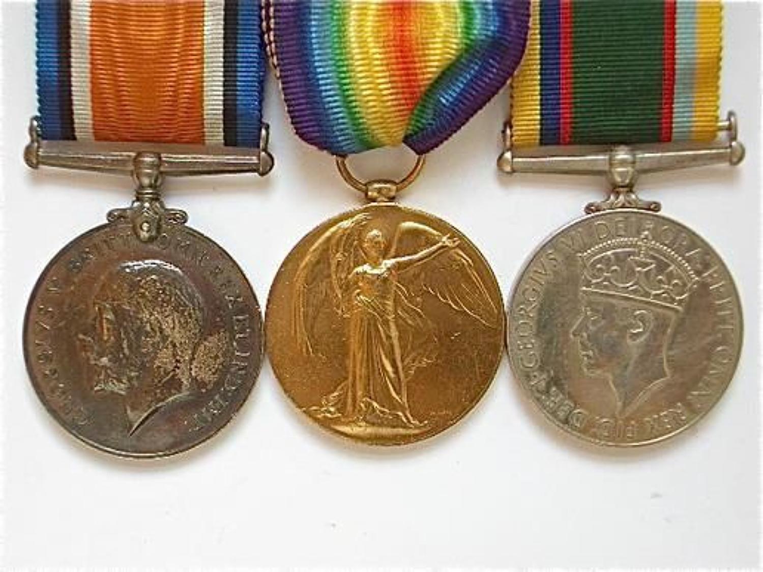 WW1 Suffolk Regiment WW2 Air Training Corps Officer's Group of Medals.
