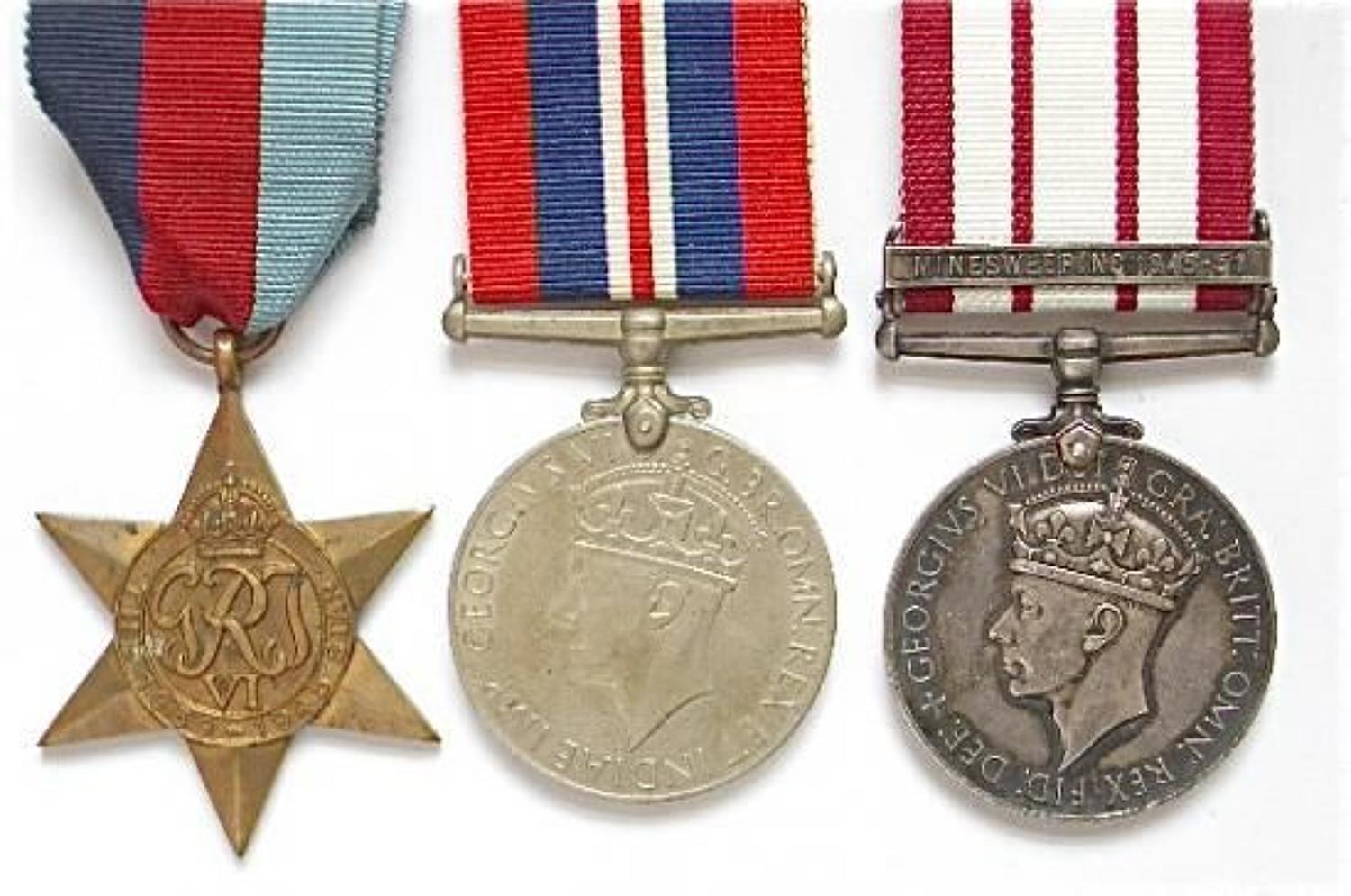Royal Navy Naval General Service Medal Clasp Minesweeping 1945-51