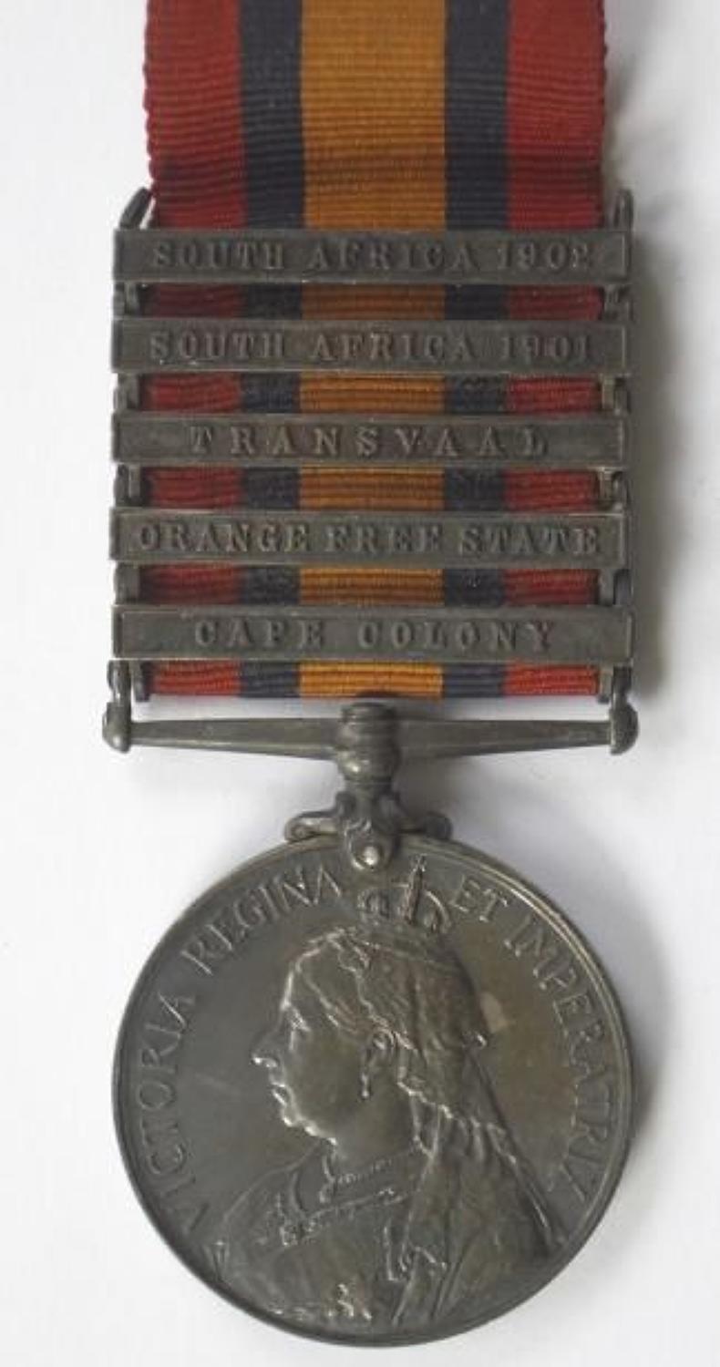 Boer War South African Constabulary Queens South Africa Medal.