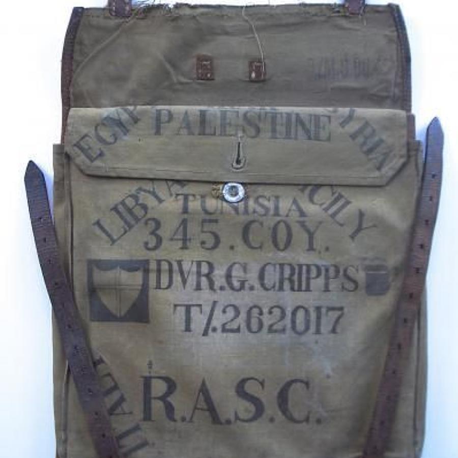 WW2 RASC Personalized Soldiers War Booty Map Case.
