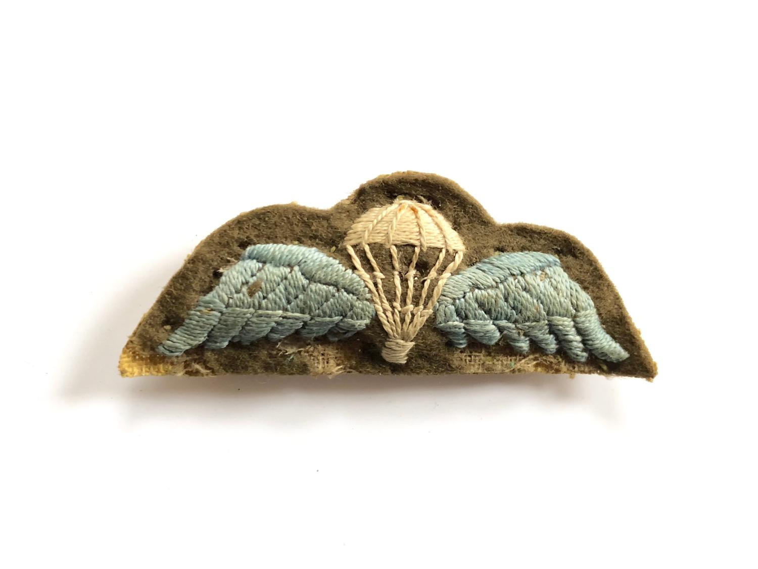 WW2 Parachute Qualification Padded Wing, Pin Fitting
