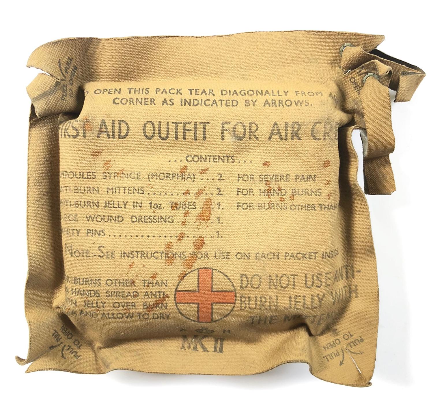 WW2 RAF Personel Aircrew First Aid Pack.