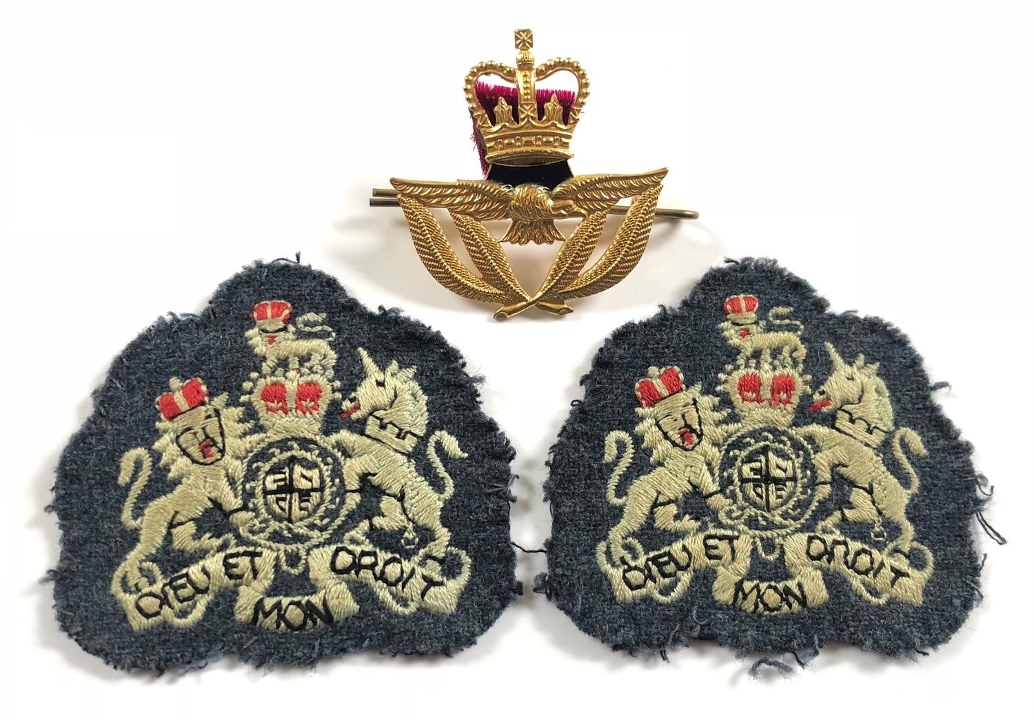 RAF Cold War Period Warrant Officer Rank & Beret Badge.