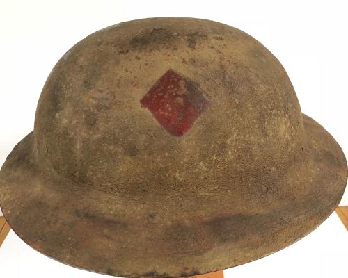 WW1 Battle of the Somme Period Brodie Steel Helmet Circa 1916.