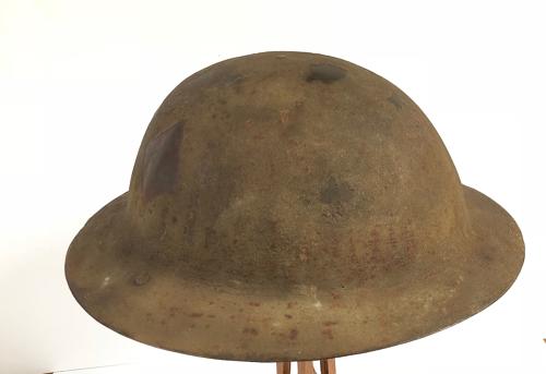 WW1 Battle of the Somme Period Brodie Steel Helmet Circa 1916.