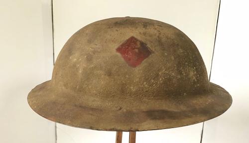 WW1 Battle of the Somme Period Brodie Steel Helmet Circa 1916.