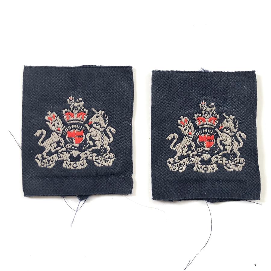 RAF Elizabeth II Period Warrant Officer Rank Slides Badges.