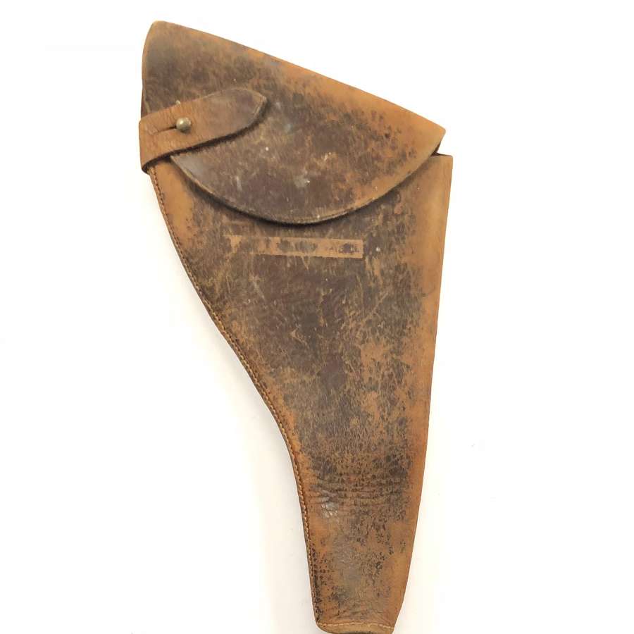 WW1 Period Brown Leather Pistol Holster.