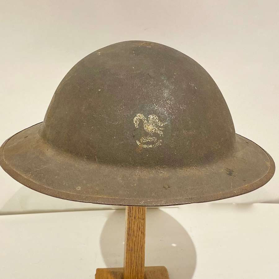 WW1 “Liverpool Pals” Originally Painted Brodie Helmet Shell.
