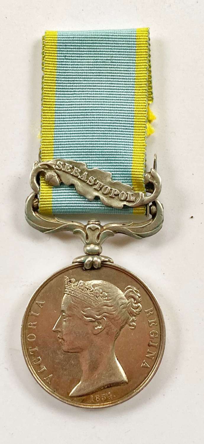 34th (Cumberland)  Regiment Single clasp Crimea Medal.