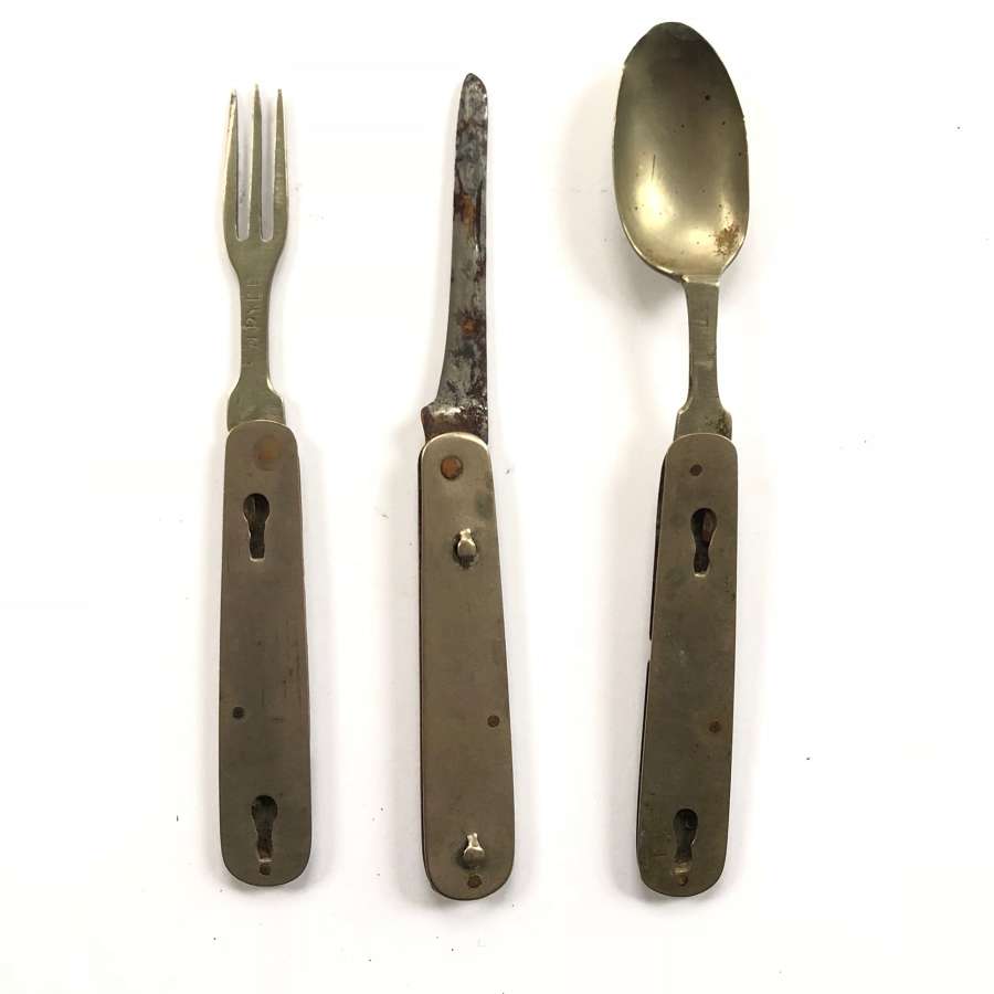 WW1 Soldier’s Comforts Knife Fork & Spoon Combination.