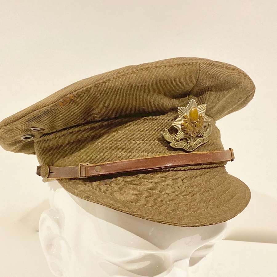 WW1 Cheshire Regiment 1918 Denim Trench Cap.