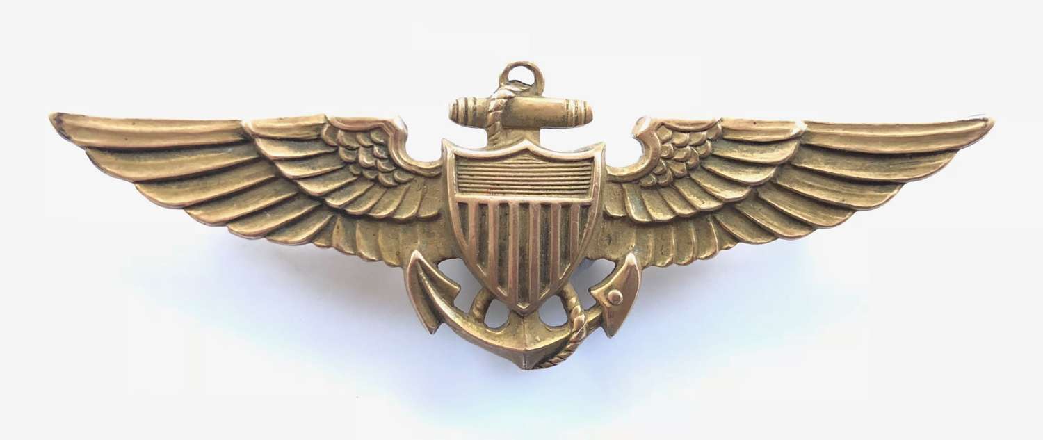 United States Navy Silver Pilot Wings.