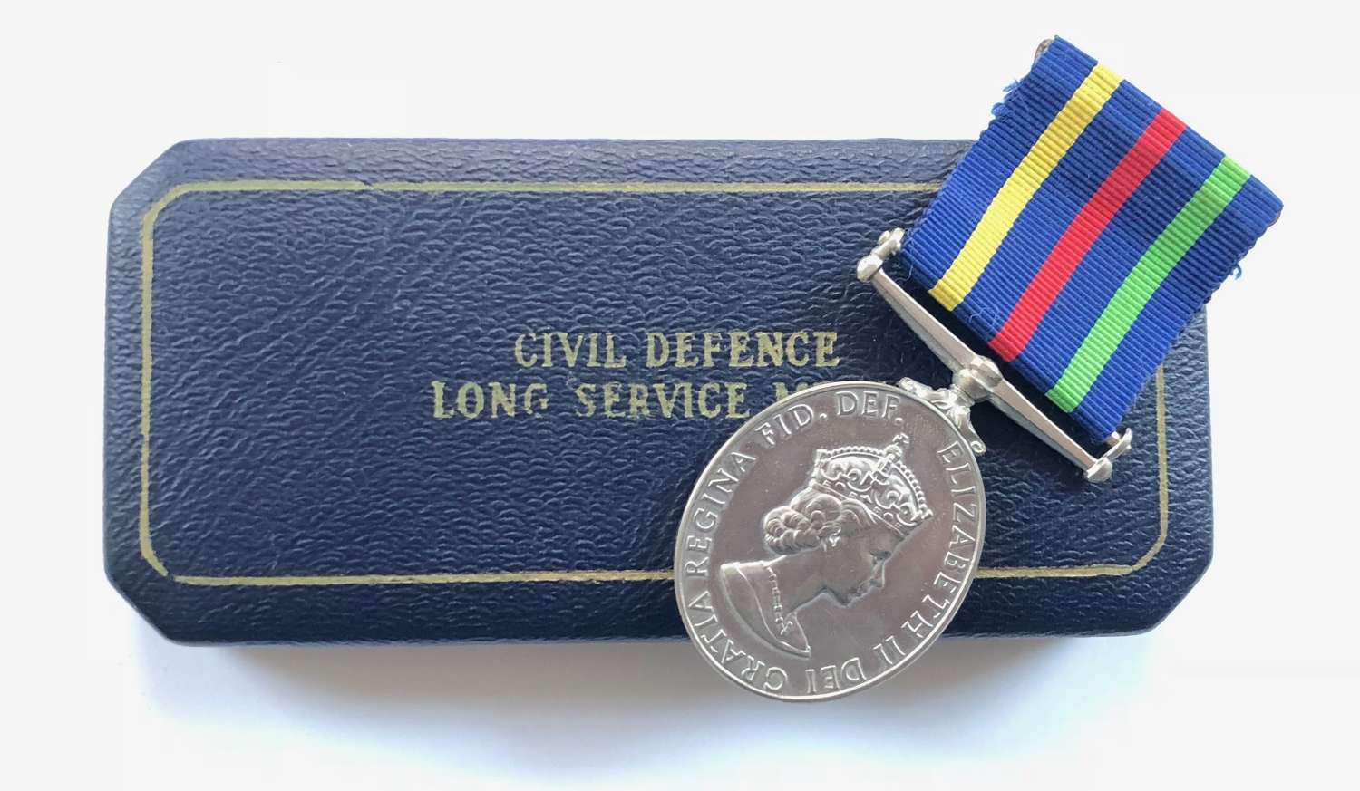 Civil Defence Long Service Medal and Case.