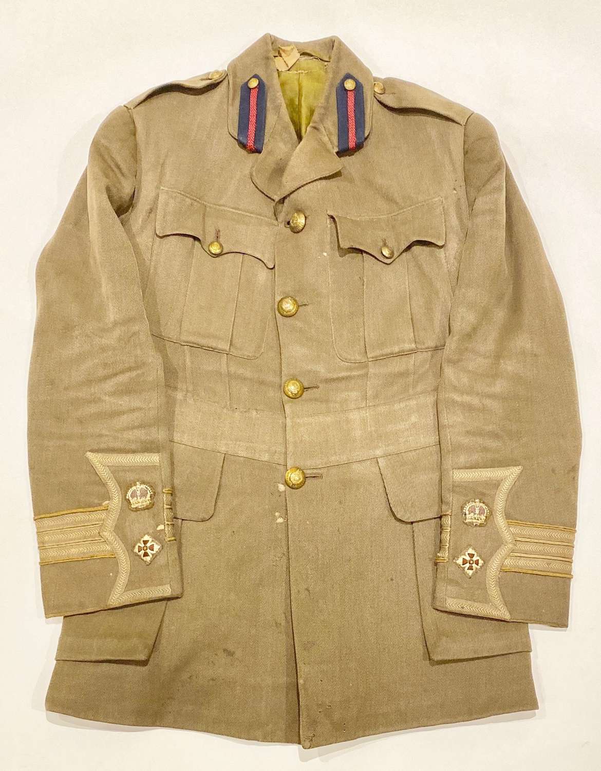 WW1 Royal Engineers Attributed Cuff Rank Officer’s Tunic.