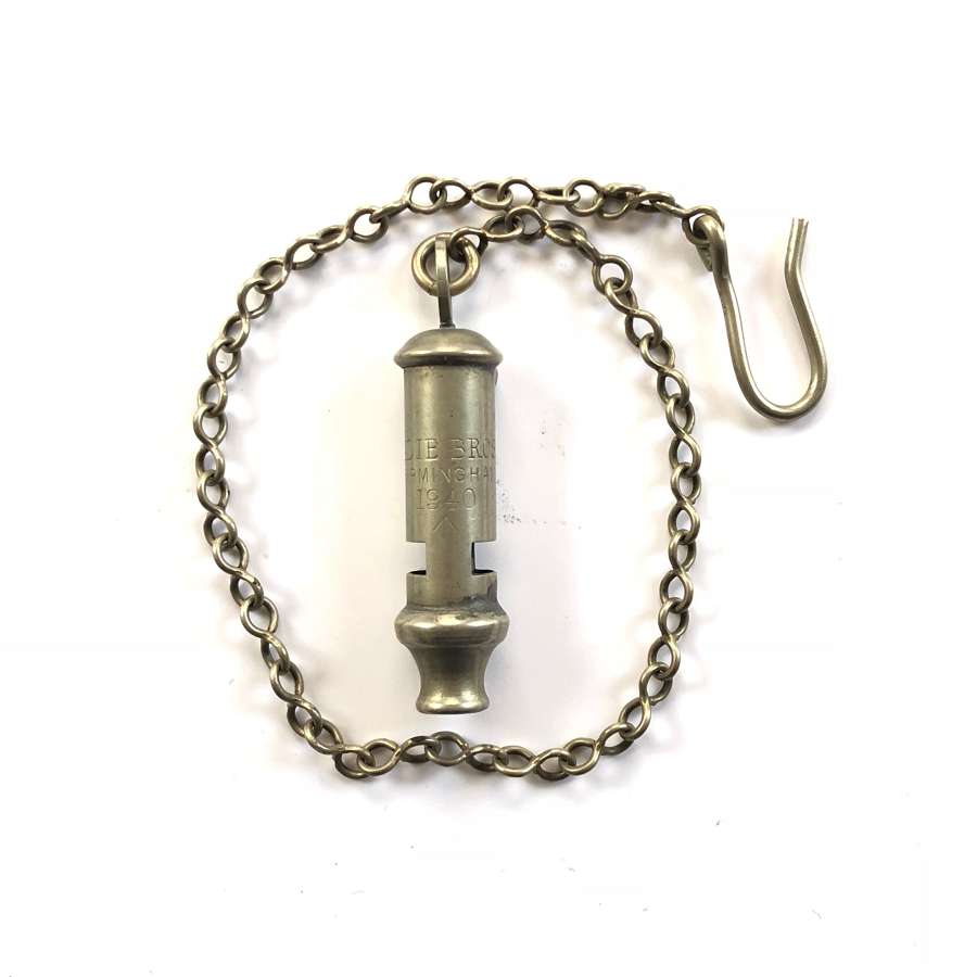 WW2 Royal Military Police Pattern 1940 Dated tube whistle
