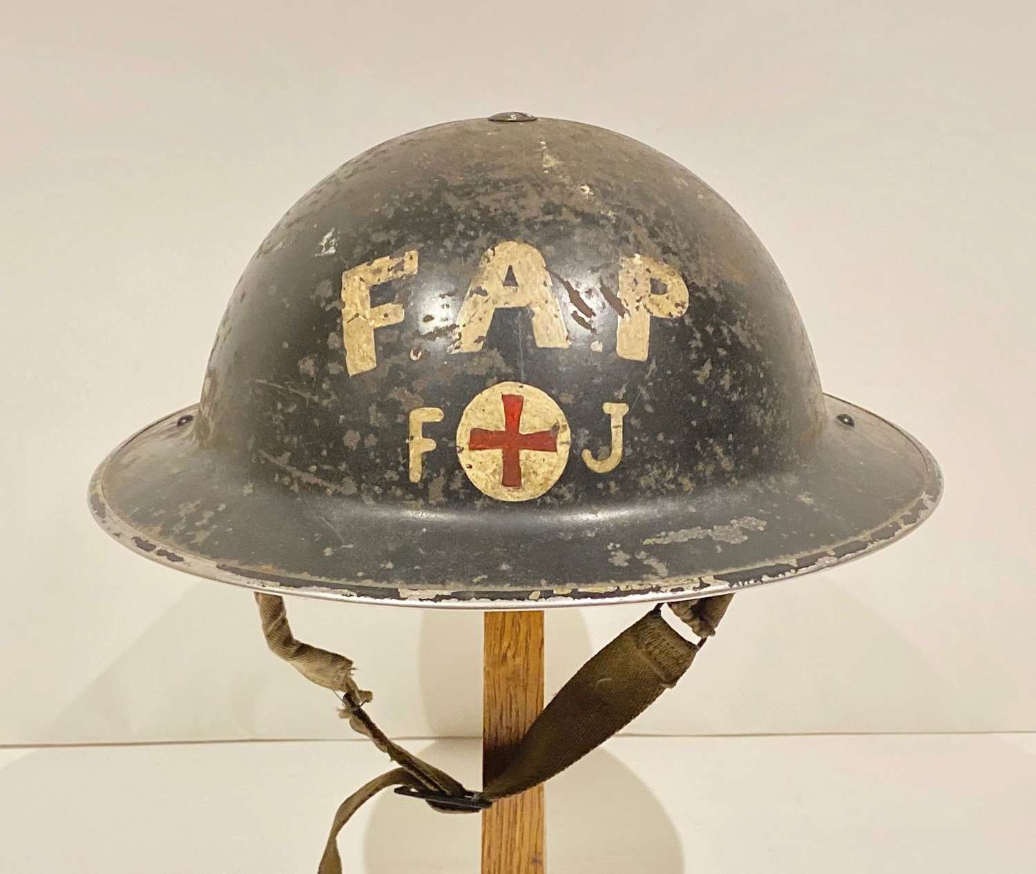 WW2 First Aid Post Home Front Steel Helmet.