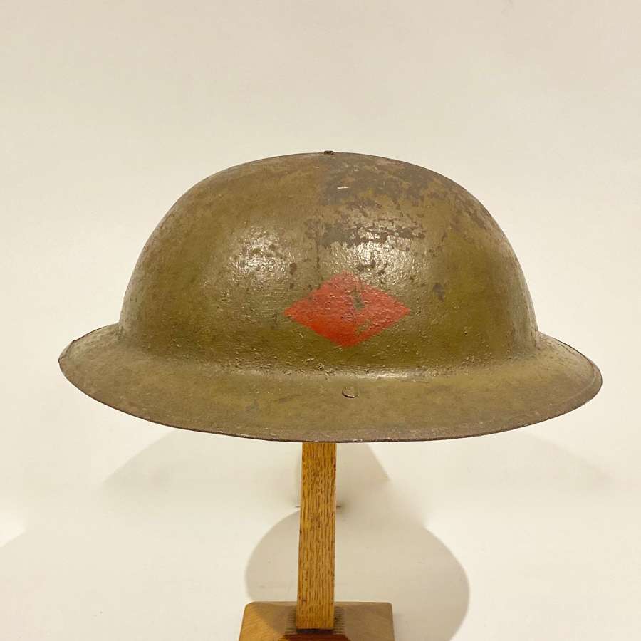 WW1 Personalised Unit Marked Brodie Steel Helmet Royal Sussex Regiment