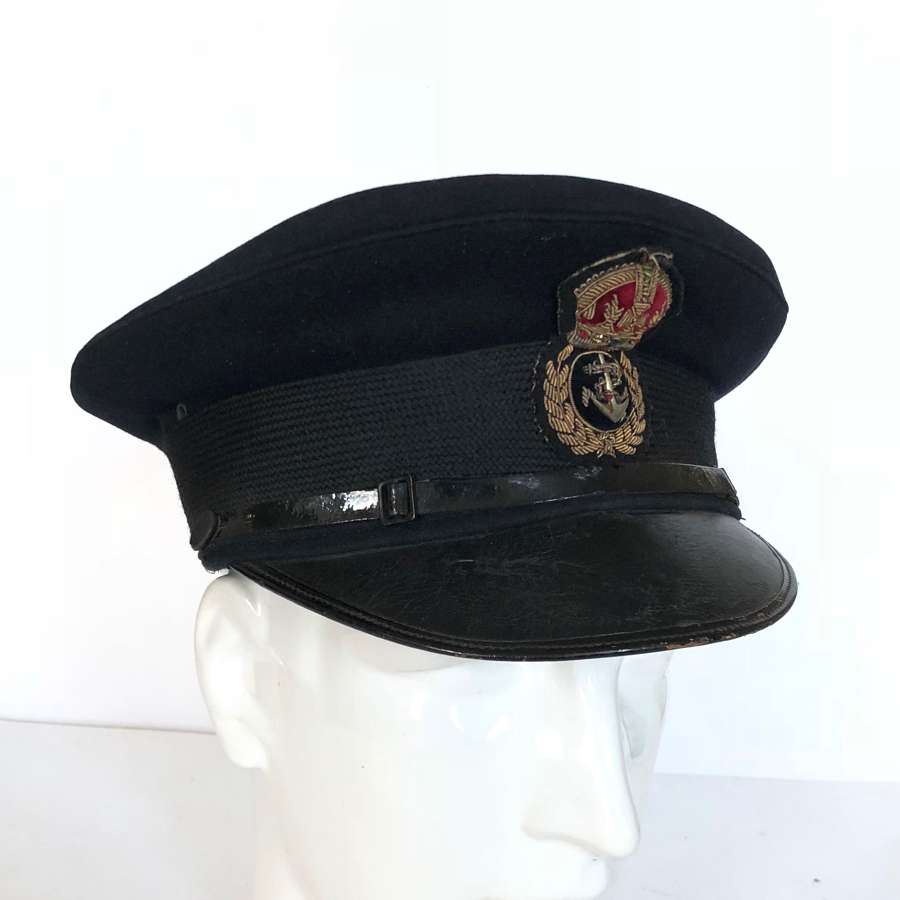 WW2 Period Royal Navy Chief Petty Officer Peaked Forage Cap.