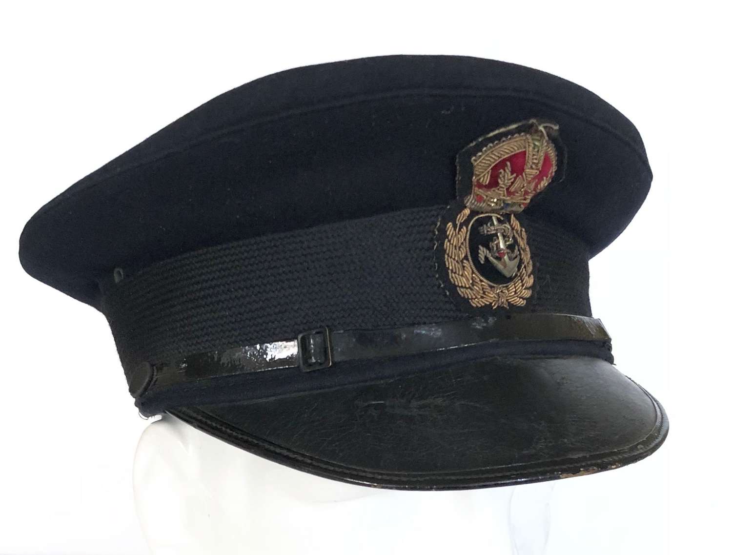 WW2 Period Royal Navy Chief Petty Officer Peaked Forage Cap.