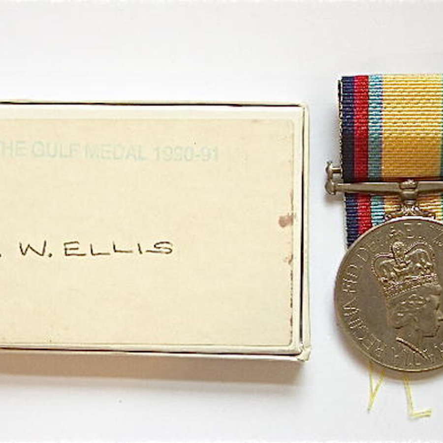 1990 Gulf War Civilian GCHQ Operative Medal. GCHQ.