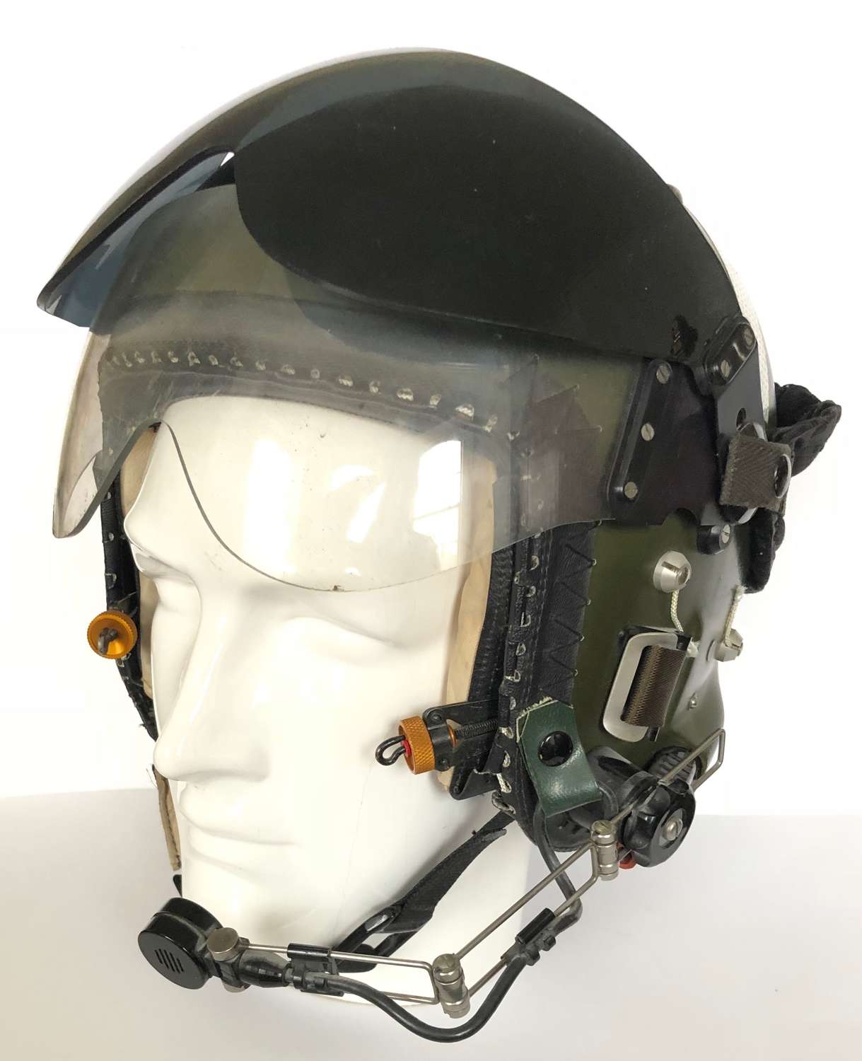 RAF Cold War Helicopter Pilots Bone Dome Flying Helmet.