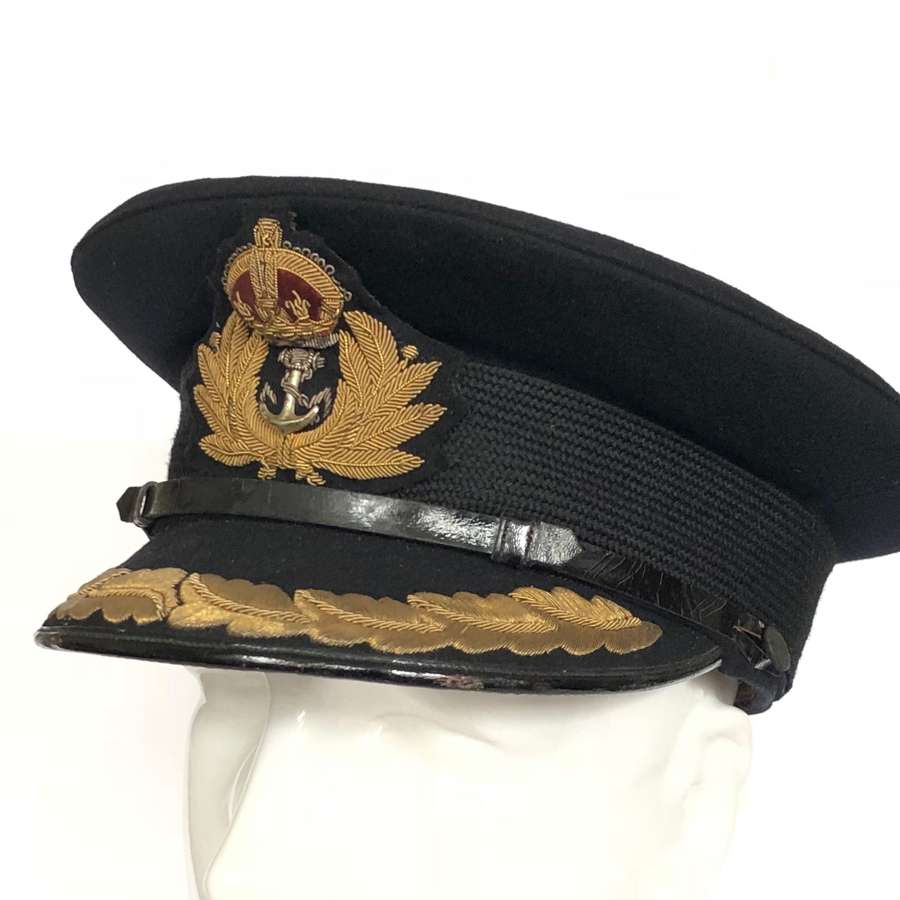 WW2 Period Royal Navy Captain's Cap.
