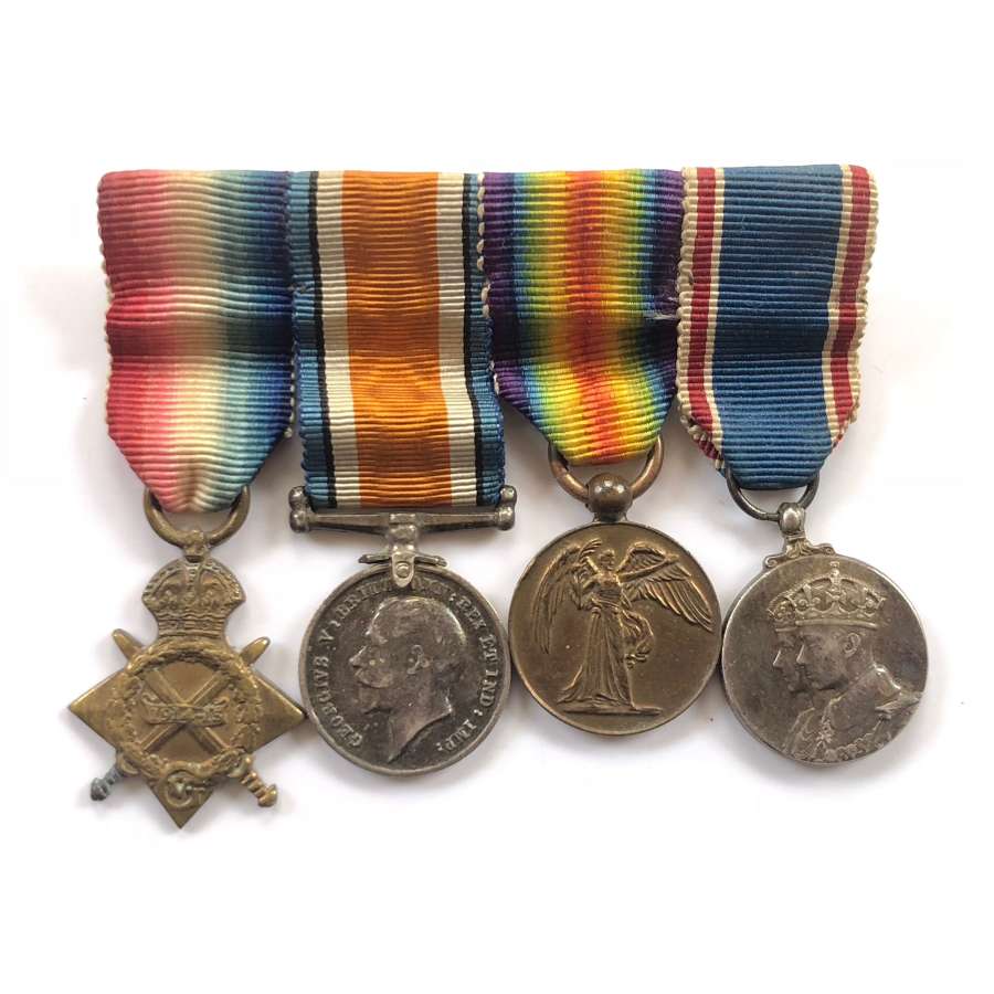 WW1 Miniature Medal Group of Four.