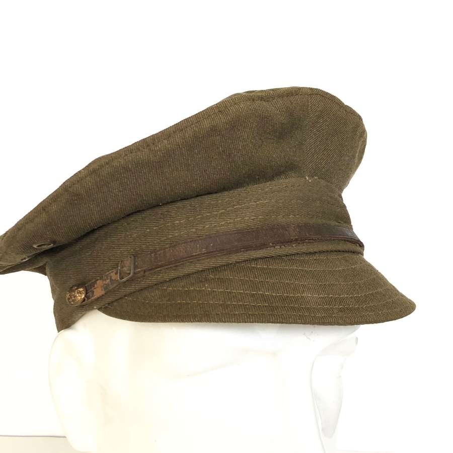 WW1 Period British Army Other Rank’s Denim Trench Cap.