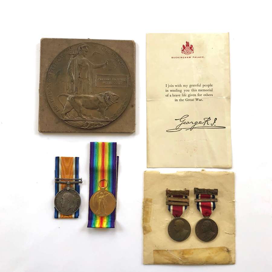 WW1 18th (Arts & Crafts) Bn King’s Royal Rifle Corps Casualty Medals
