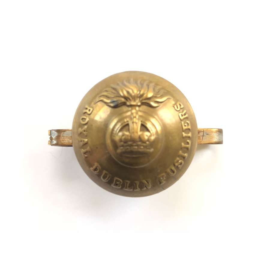 WW1 Irish Royal Dublin Fusiliers Sweetheart Button Brooch.