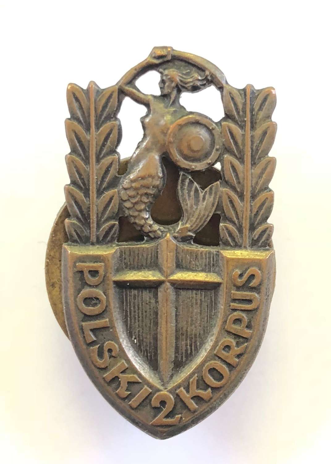WW2 2nd Polish Corps Numbered Breast Badge