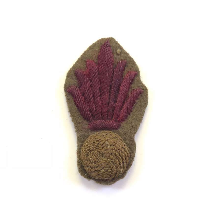 WW1 Trench Bombers felt cloth arm badge.