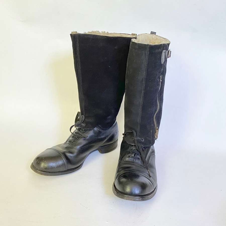 WW2 RAF Aircrew 1943 Pattern Escape Boots Size 9.