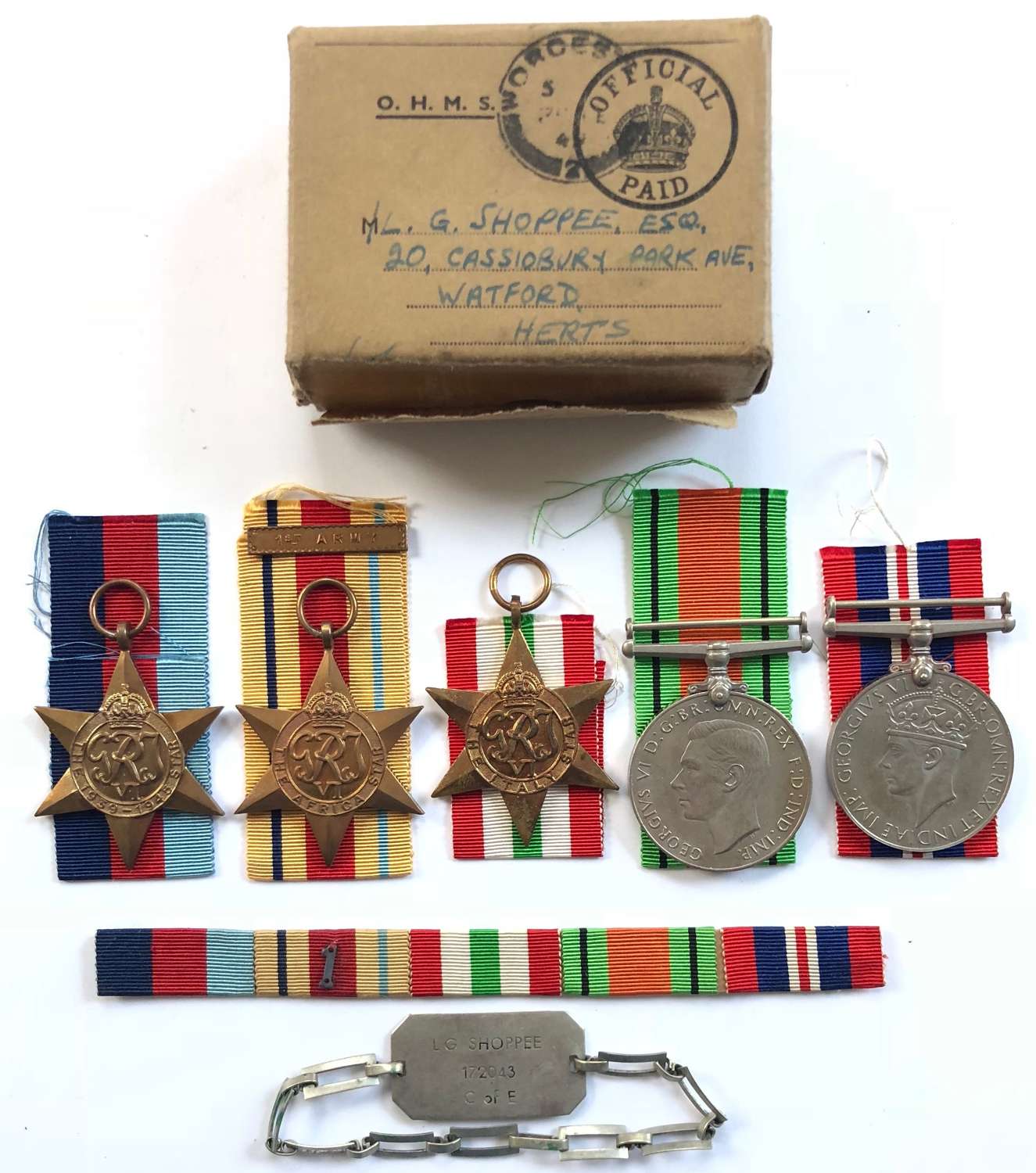 WW1 / WW2 Royal Engineers Officers Father & Son Groups of Medals