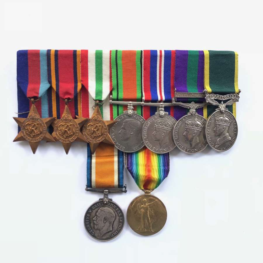 WW2 Royal Corps of Signals Officer’s Group of 7 Medals.