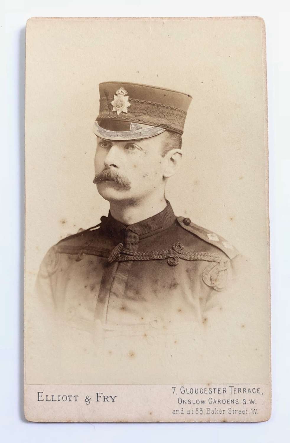 Victorian East Surrey Regiment Officer’s Carte de Visite Photograph