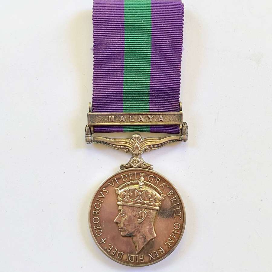 12th Lancers General Service Medal, Clasp “Malaya”