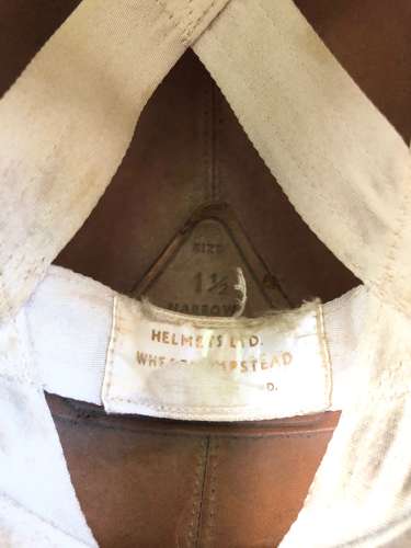 Cold War Period RAF MK1A Personalised Bone Dome Flying Helmet.