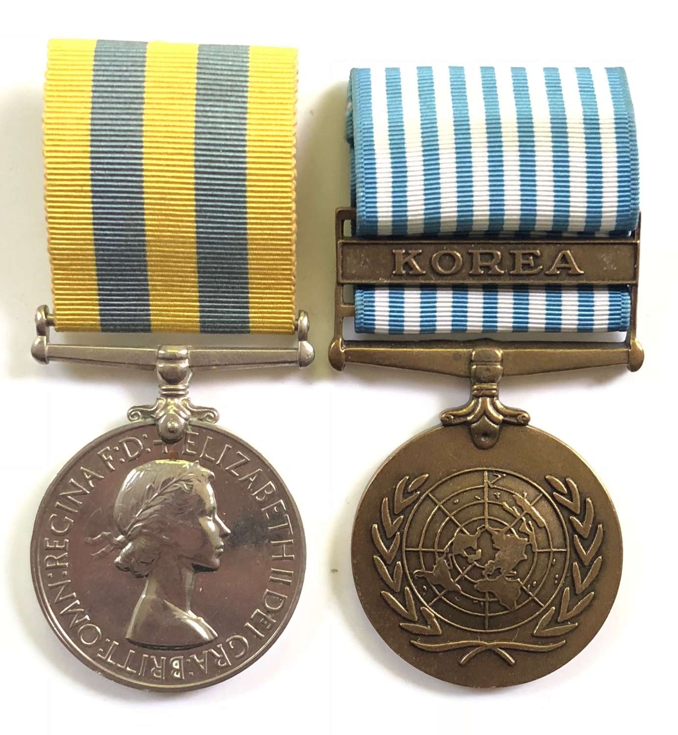 Royal Leicesters Korea War Pair of Medals.